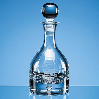 Krosno bubble base bell decanter