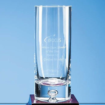 Bubble base cyinder vase