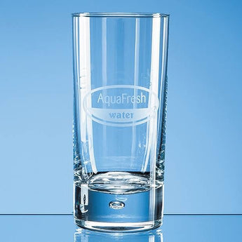Bubble base hiball glass