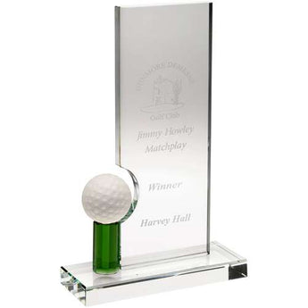 Green tee plaque golf award
