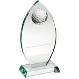 Jade plaque with golf ball