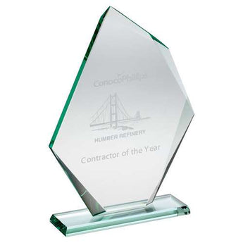 Jade Offset Diamond plaque