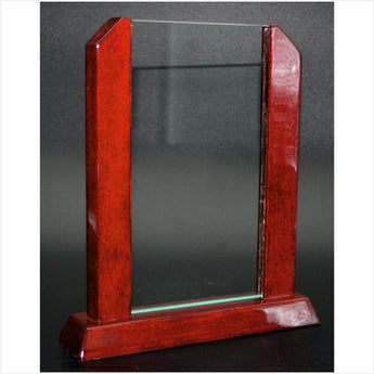 wooden framed plaque