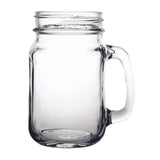 Olympia handled jam jar glass