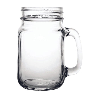 Olympia handled jam jar glass