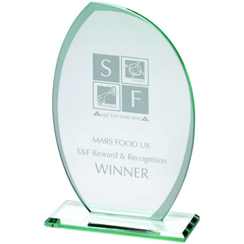 Jade frosted edge plaque