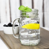 Olympia handled jam jar glass